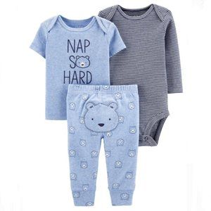 CARTER'S New Baby Boy Matching Set Preemie NWT